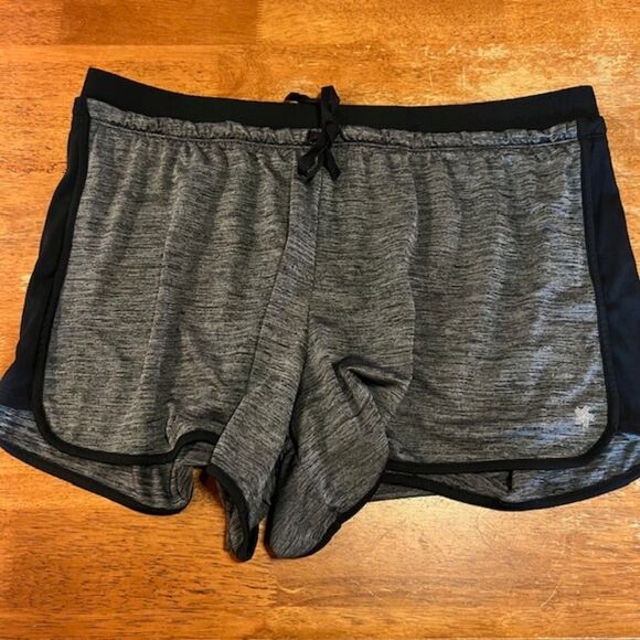 Women's Tek Gear Running Exercise Shorts Gray Black XXL - Picture 2 of 5